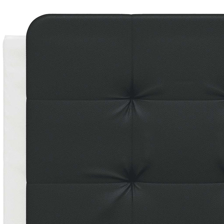 sengeramme uden madras Zadar 140x190 cm kunstlæder hvid og sort