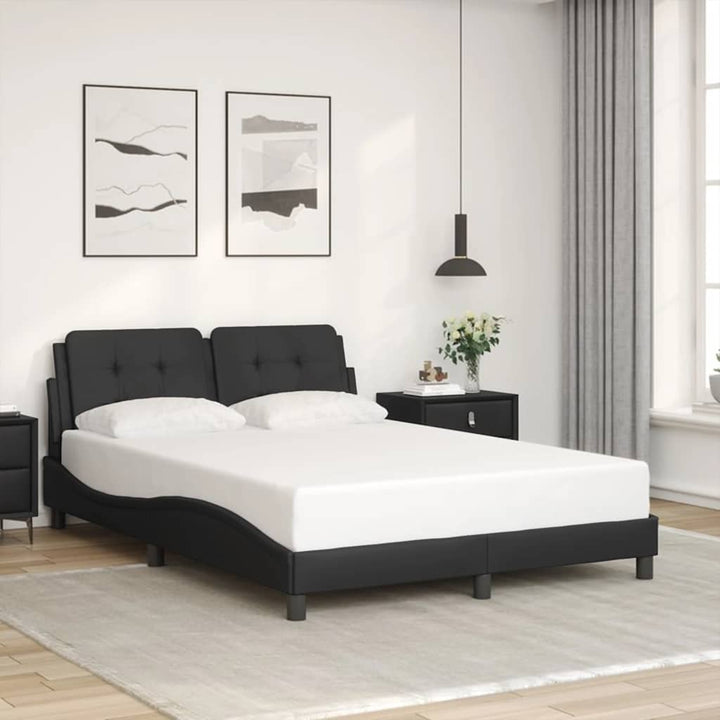 sengeramme uden madras Zadar 140x200 cm kunstlæder sort