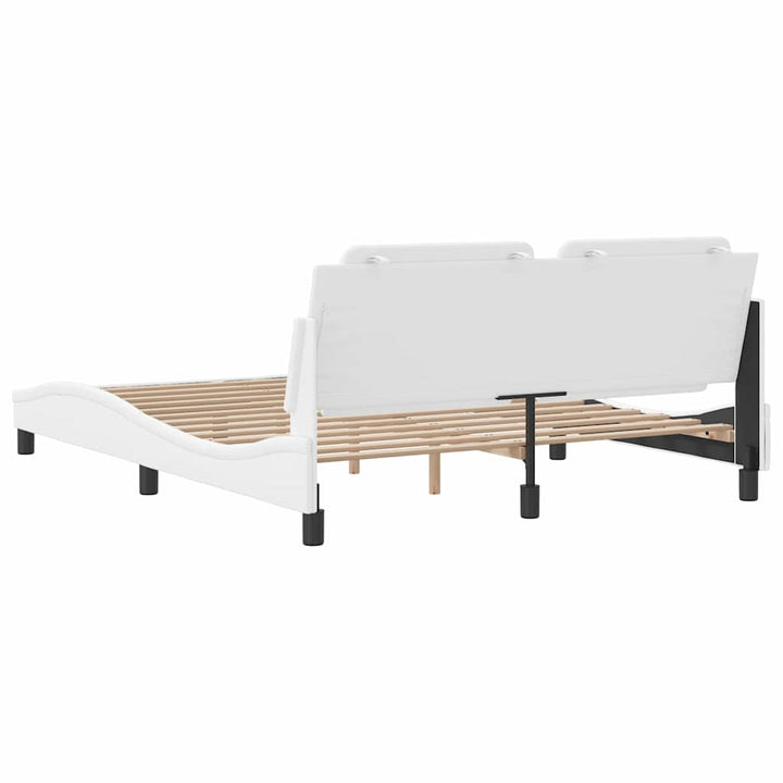 sengeramme uden madras Zadar 160x200 cm kunstlæder hvid