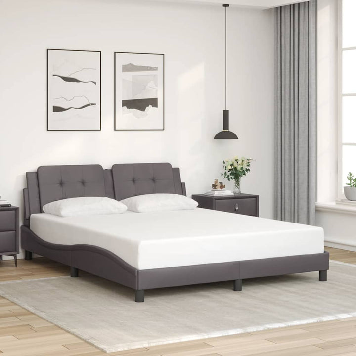 sengeramme uden madras Zadar 160x200 cm kunstlæder grå