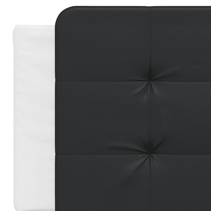 sengeramme uden madras Zadar 160x200 cm kunstlæder hvid og sort
