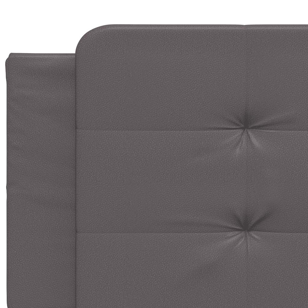 sengeramme uden madras Zadar 200x200 cm kunstlæder grå