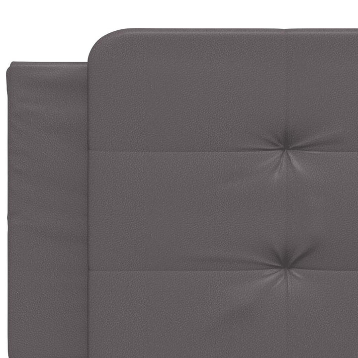 sengeramme uden madras Zadar 200x200 cm kunstlæder grå
