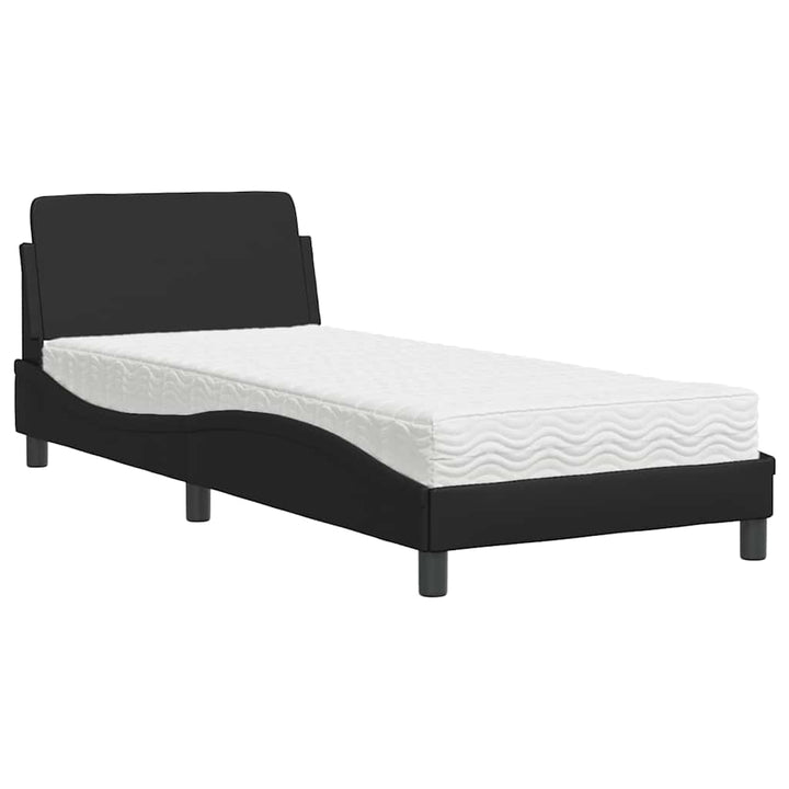 seng med madras Dover 80x200 cm kunstlæder sort