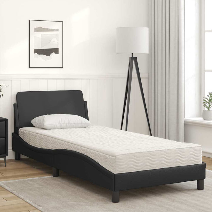 seng med madras Dover 80x200 cm kunstlæder sort