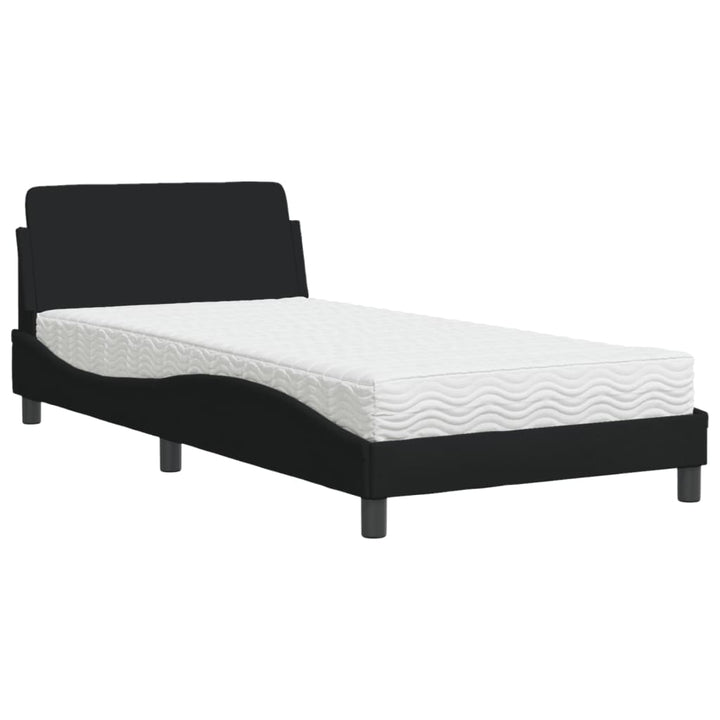 seng med madras Dover 100x200 cm stof sort