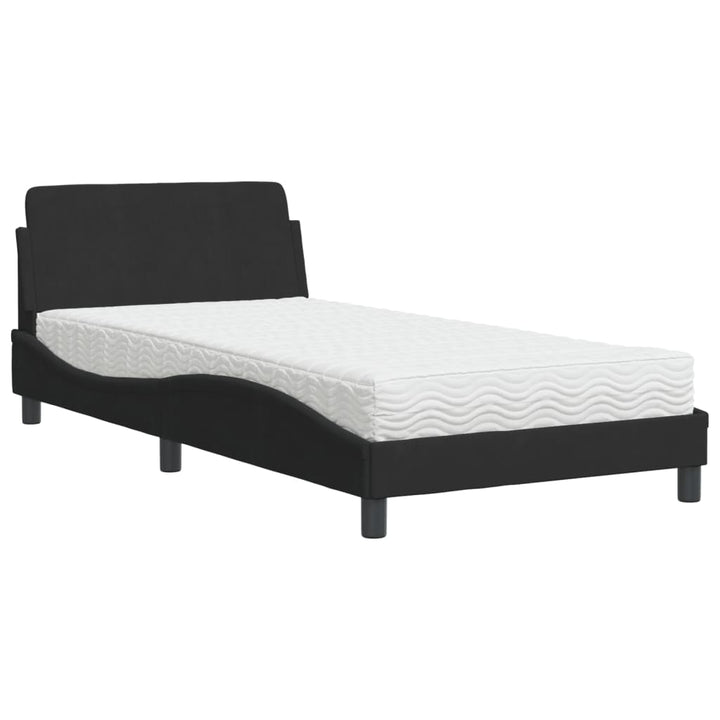 seng med madras Dover 100x200 cm velour sort