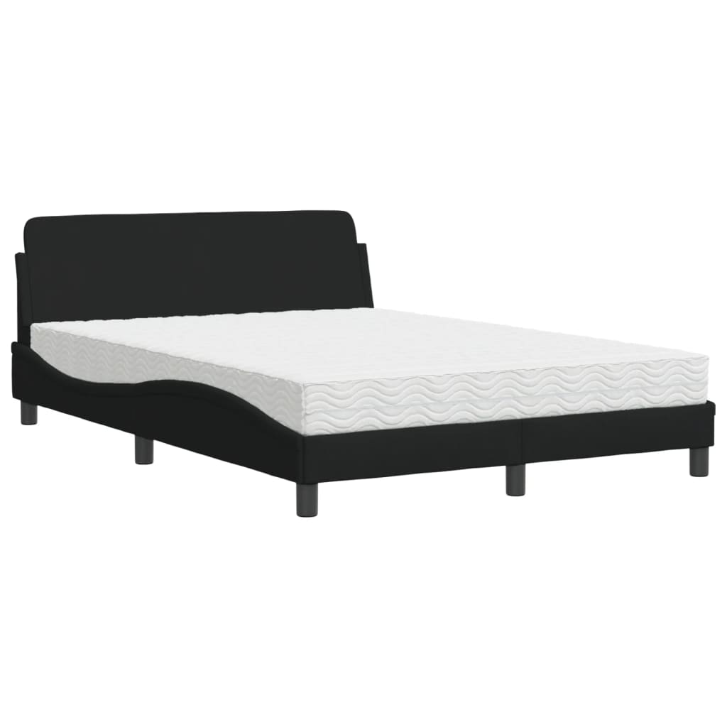 seng med madras Dover 120x200 cm stof sort