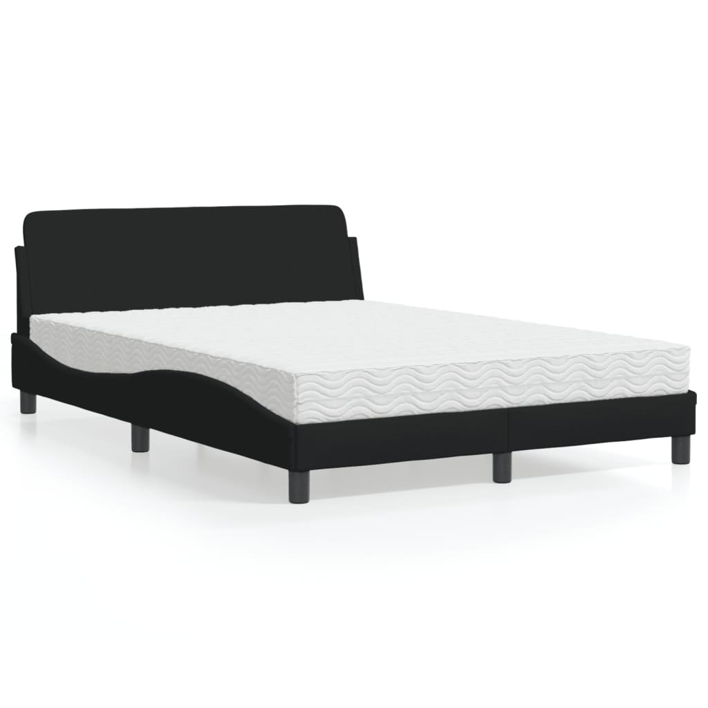 seng med madras Dover 120x200 cm stof sort