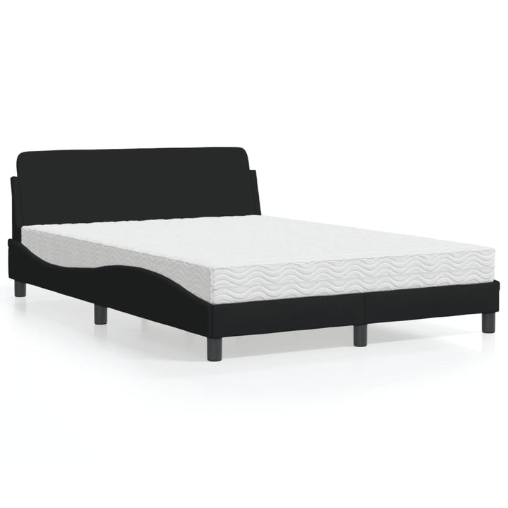 seng med madras Dover 120x200 cm stof sort