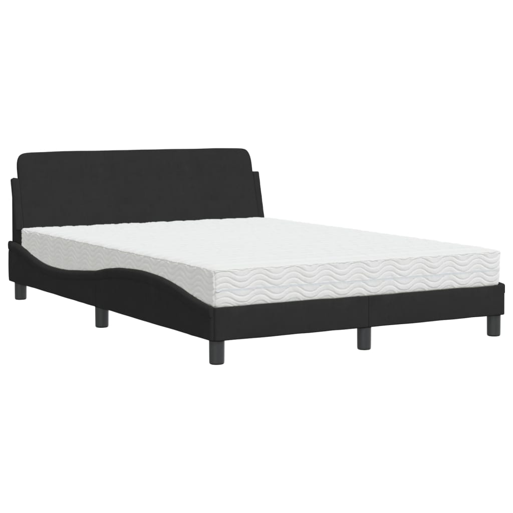 seng med madras Dover 120x200 cm velour sort