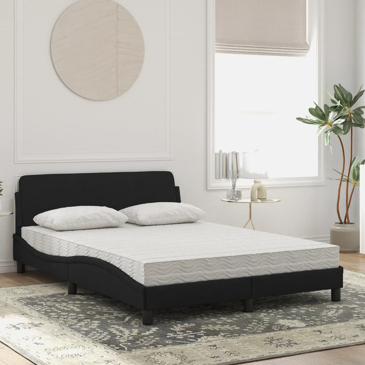 seng med madras Dover 120x200 cm velour sort