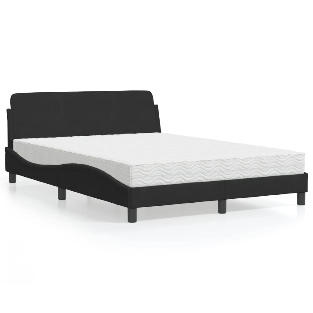 seng med madras Dover 120x200 cm velour sort