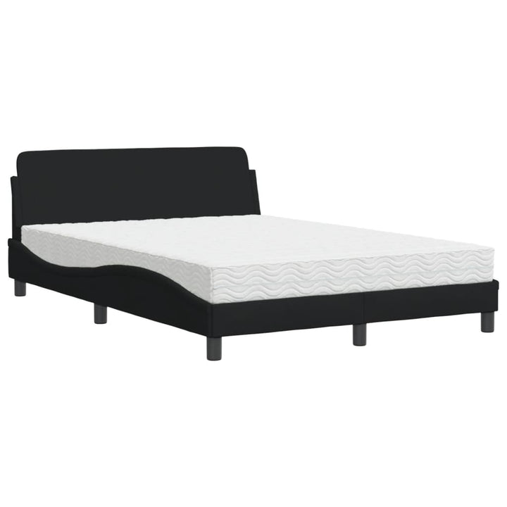 seng med madras Dover 140x190 cm stof sort