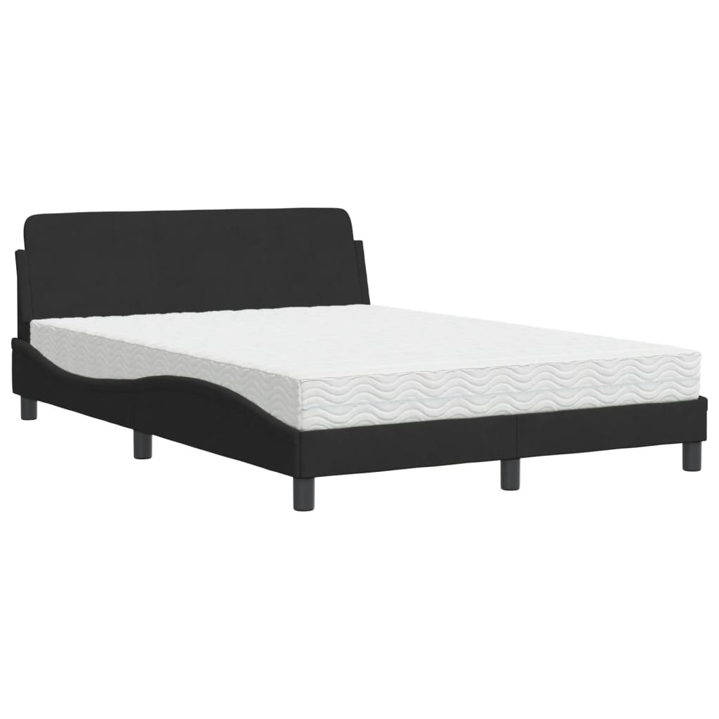 seng med madras Dover 140x190 cm velour sort