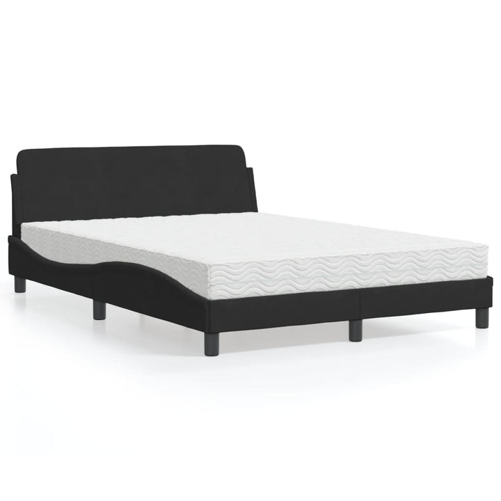 seng med madras Dover 140x190 cm velour sort