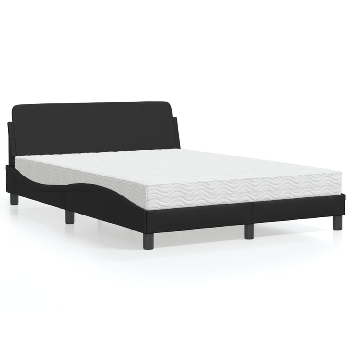 seng med madras Dover 140x190 cm kunstlæder sort