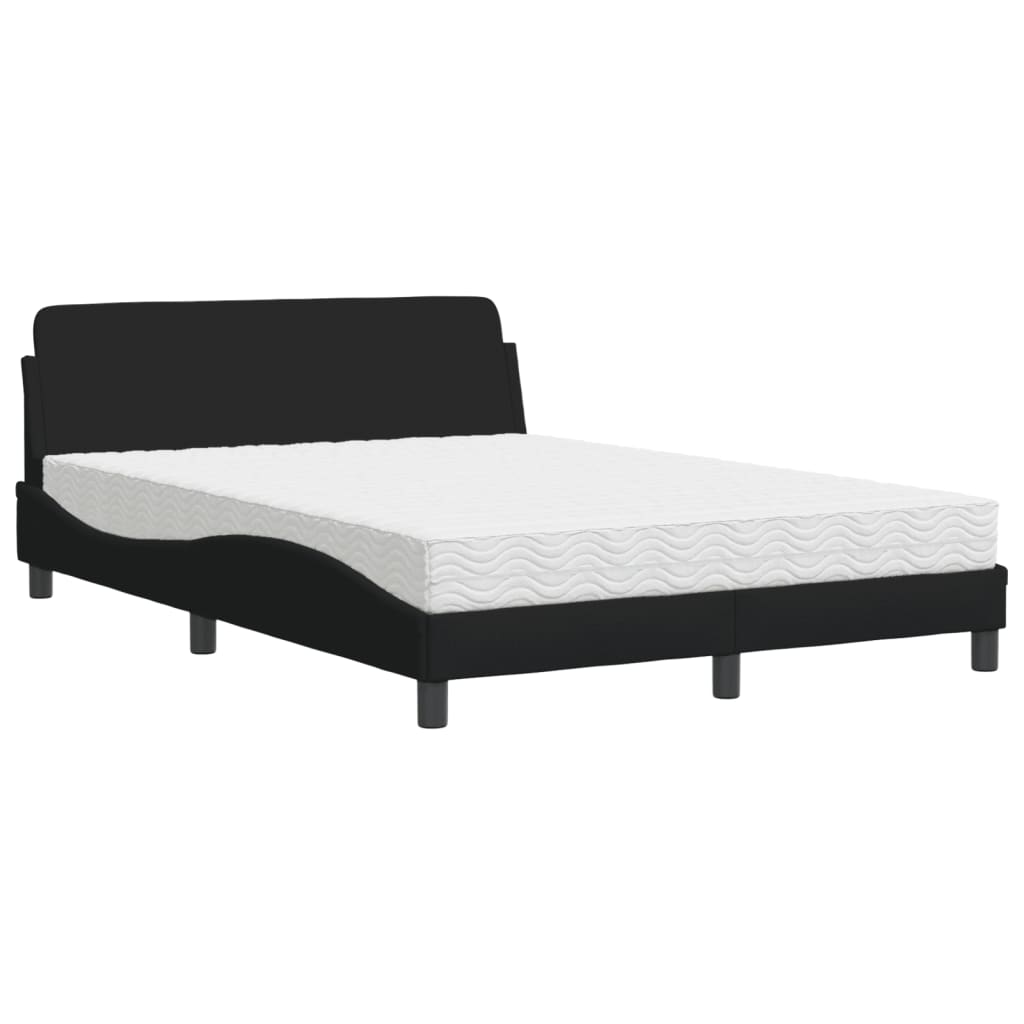 seng med madras Dover 140x200 cm stof sort