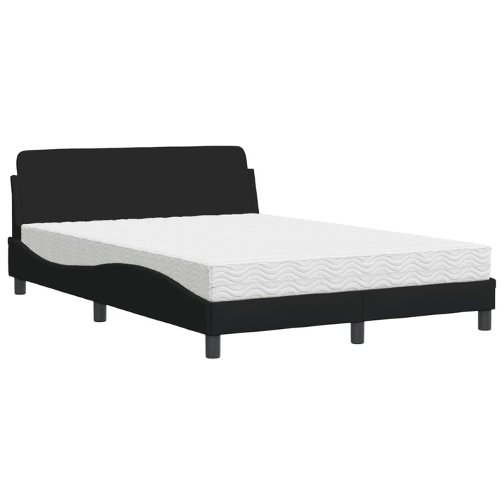 seng med madras Dover 140x200 cm stof sort