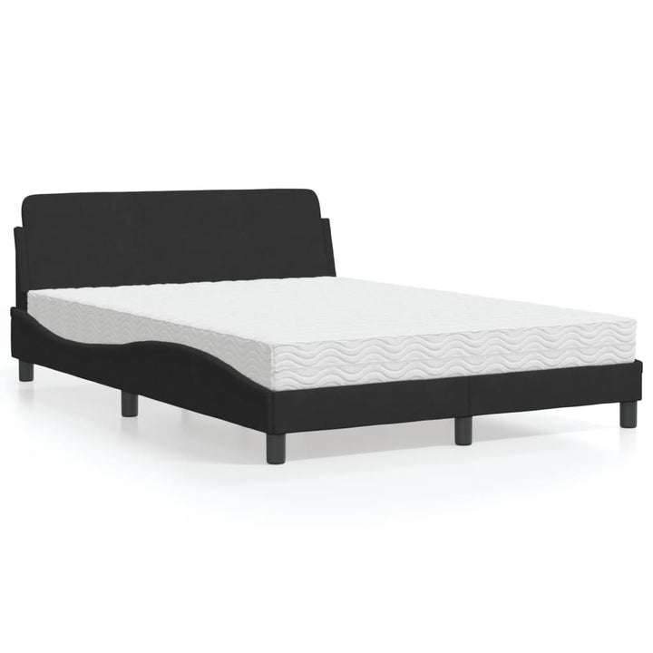 seng med madras Dover 140x200 cm velour sort