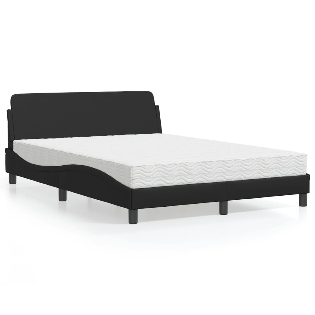 seng med madras Dover 140x200 cm kunstlæder sort