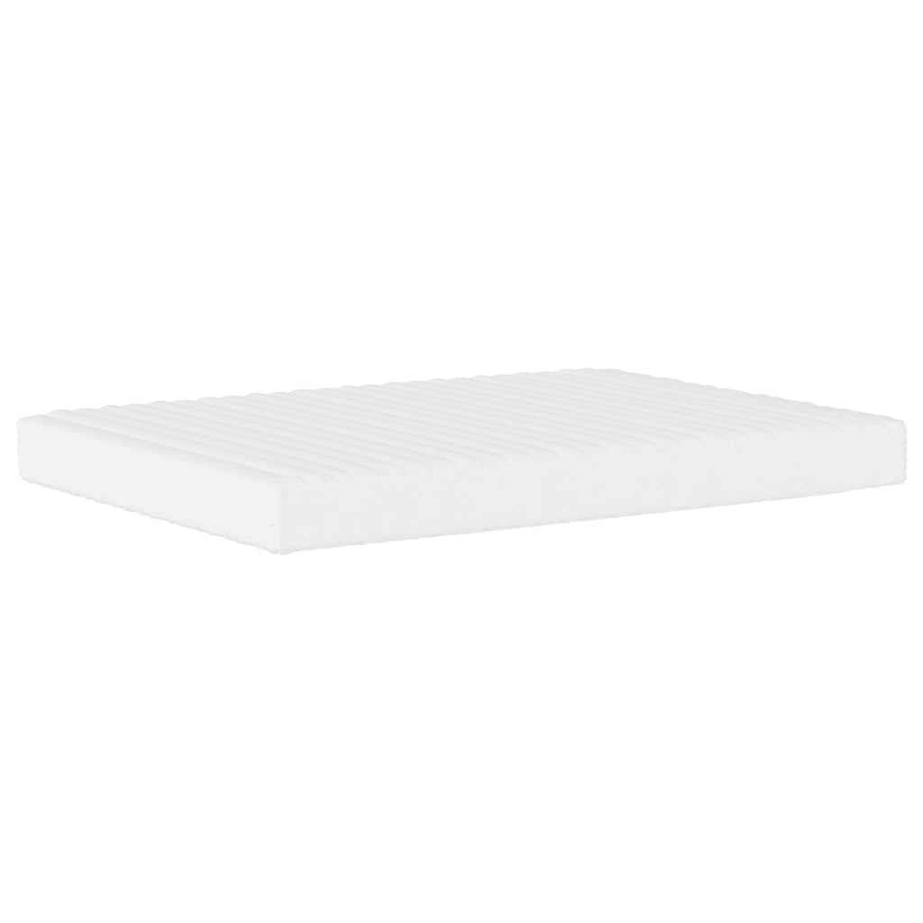 seng med madras Dover 140x200 cm kunstlæder hvid og sort