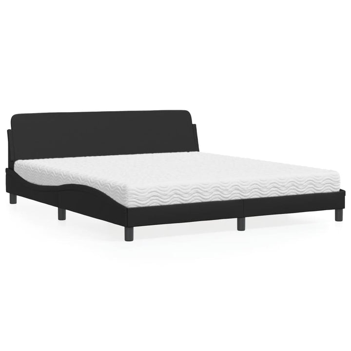 seng med madras Dover 180x200 cm kunstlæder sort