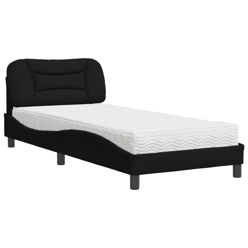 seng med madras Hvar 80x200 cm stof sort