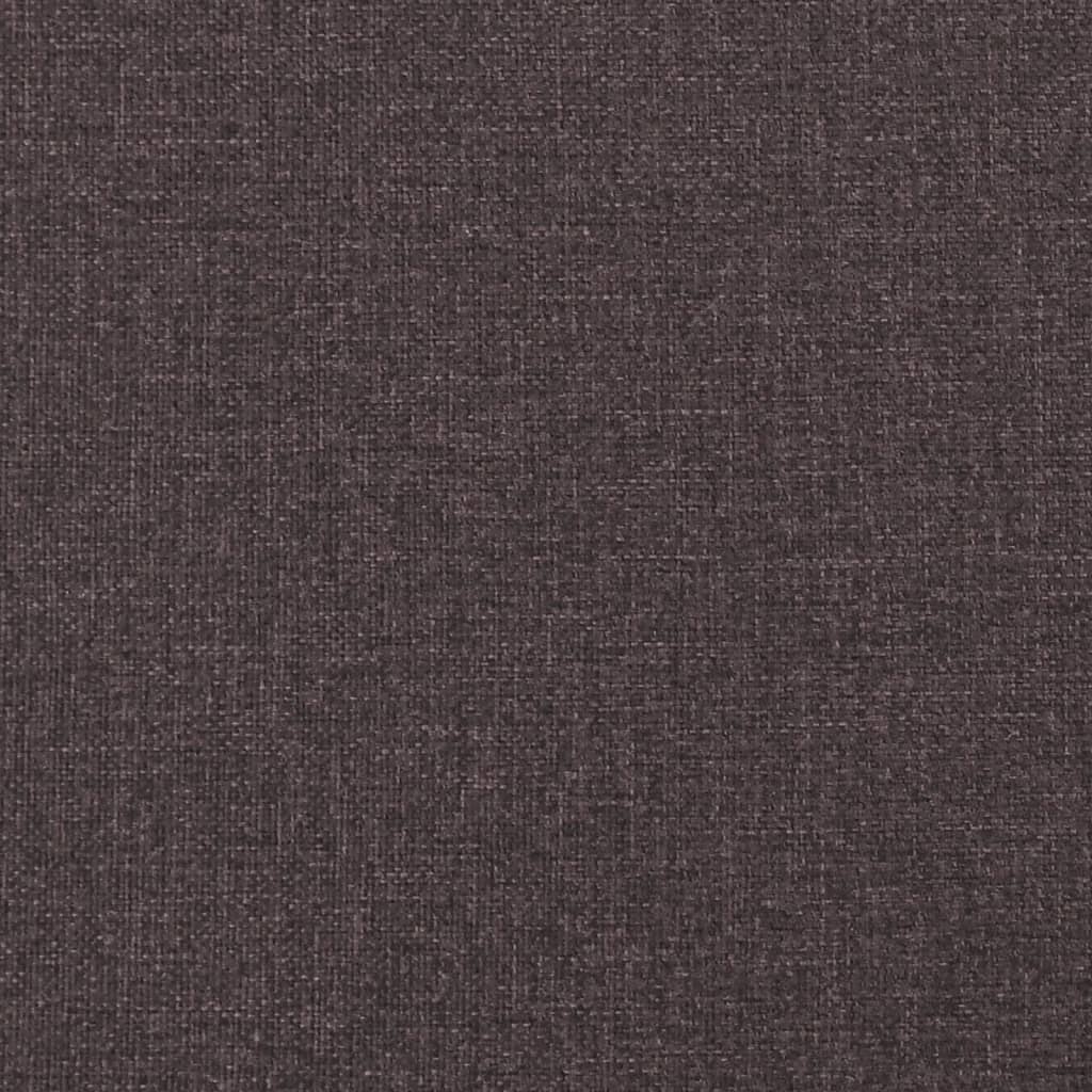 seng med madras Hvar 90x190 cm stof mørkebrun