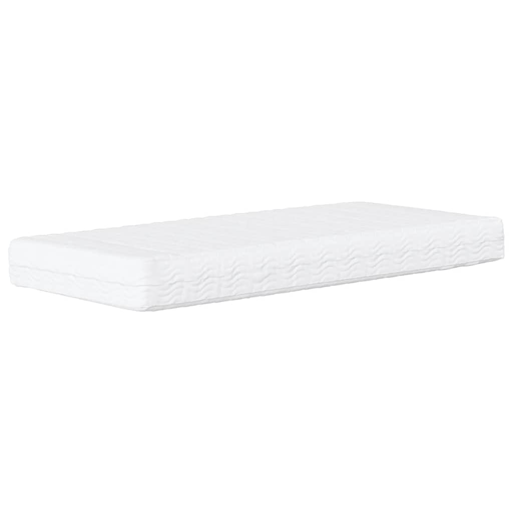 seng med madras Hvar 90x190 cm stof cremefarvet
