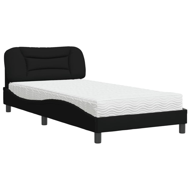 seng med madras Hvar 100x200 cm stof sort