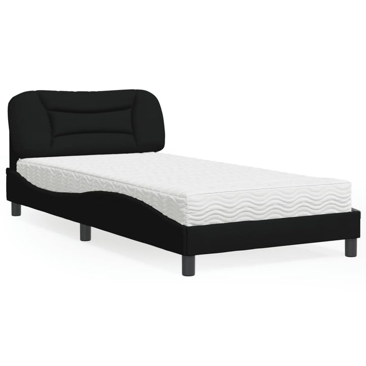 seng med madras Hvar 100x200 cm stof sort