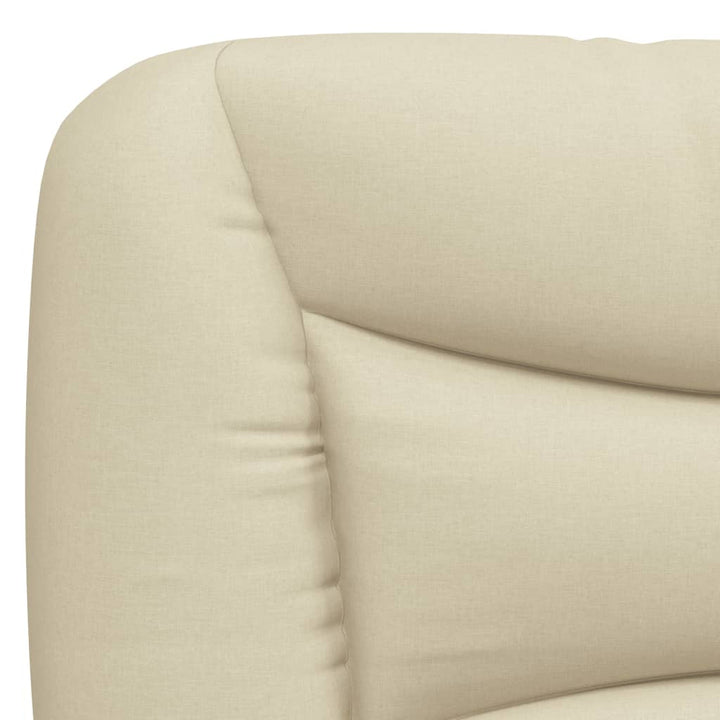 seng med madras Hvar 100x200 cm stof cremefarvet