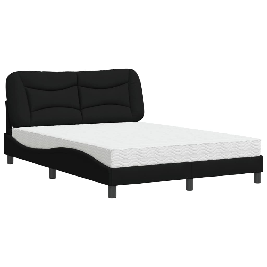 seng med madras Hvar 120x200 cm stof sort