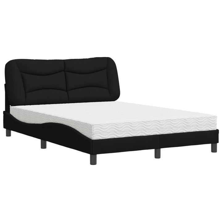 seng med madras Hvar 120x200 cm stof sort