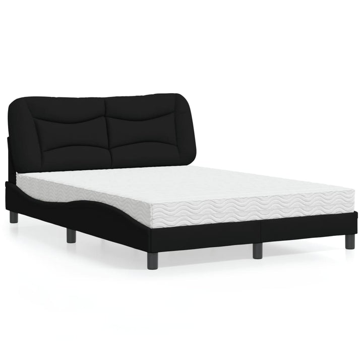 seng med madras Hvar 120x200 cm stof sort