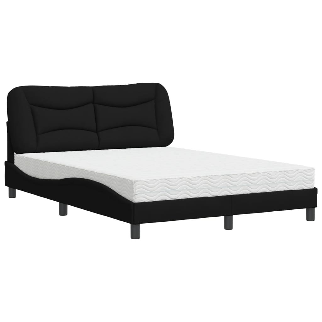 seng med madras Hvar 140x190 cm stof sort