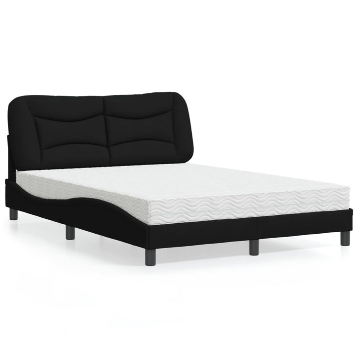 seng med madras Hvar 140x190 cm stof sort