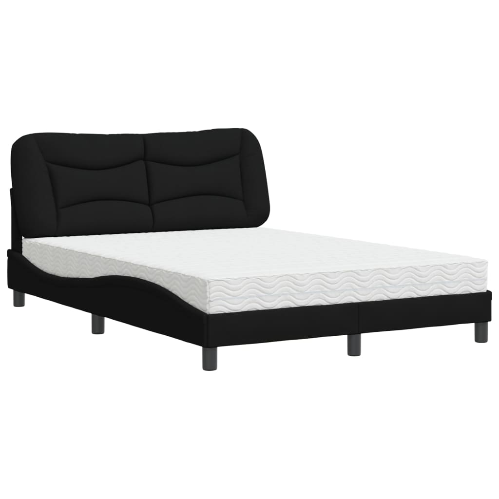 seng med madras Hvar 140x200 cm stof sort