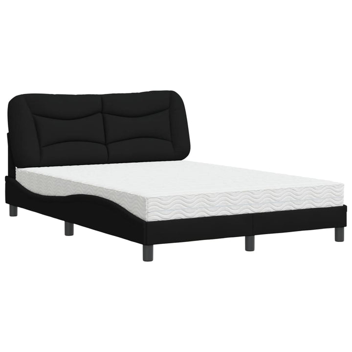 seng med madras Hvar 140x200 cm stof sort