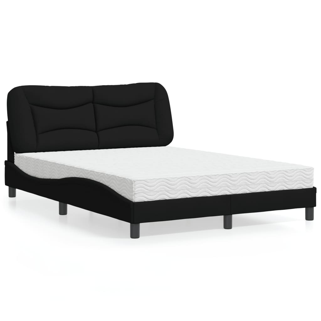 seng med madras Hvar 140x200 cm stof sort