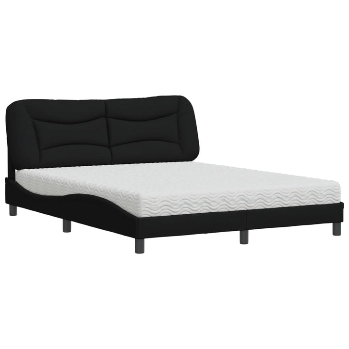 seng med madras Hvar 160x200 cm stof sort