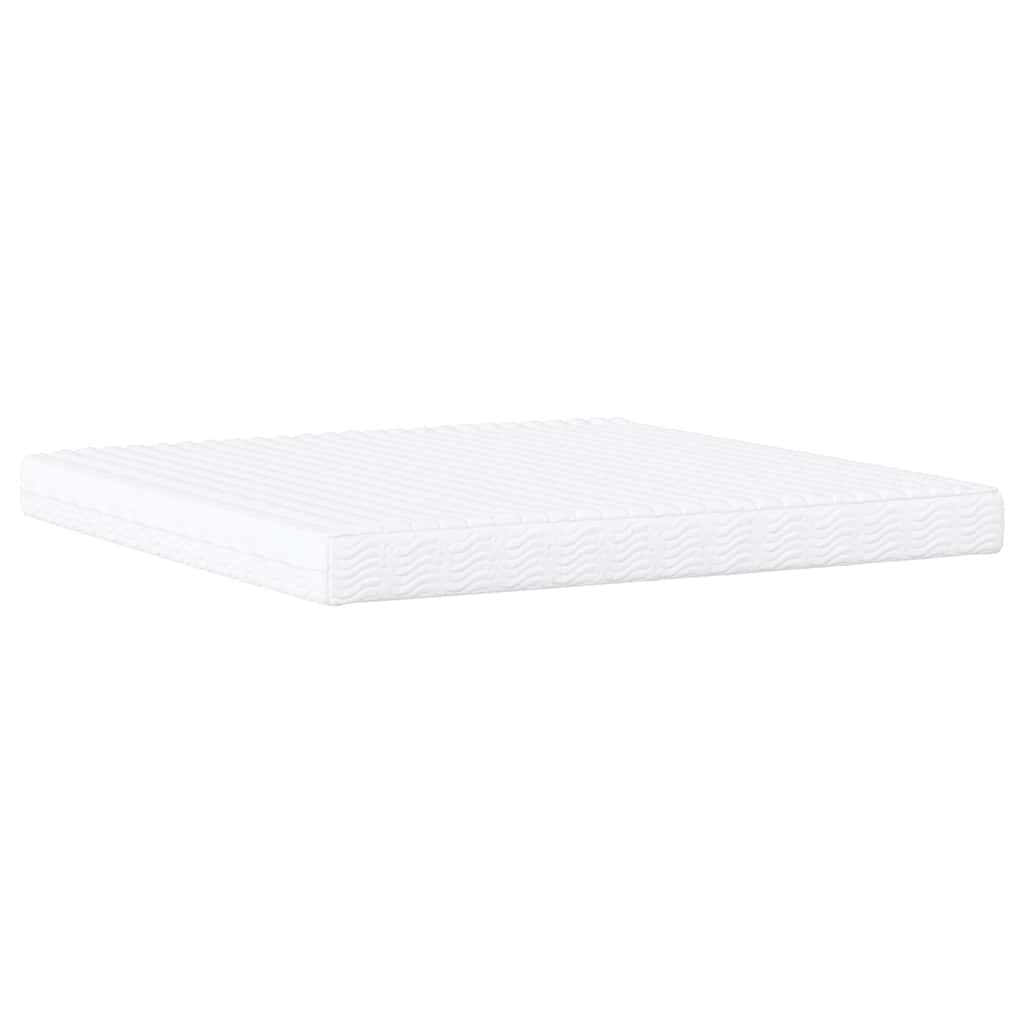 seng med madras Hvar 200x200 cm stof cremefarvet