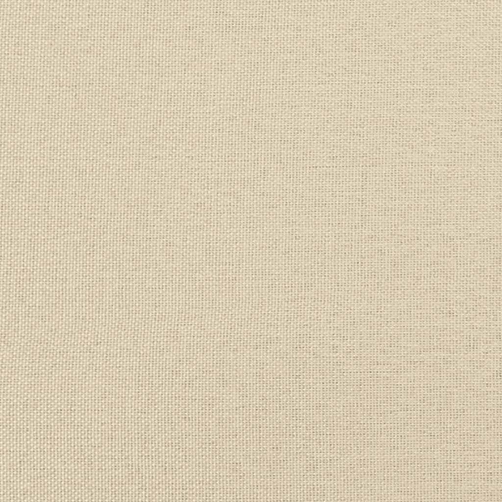 seng med madras Hvar 200x200 cm stof cremefarvet