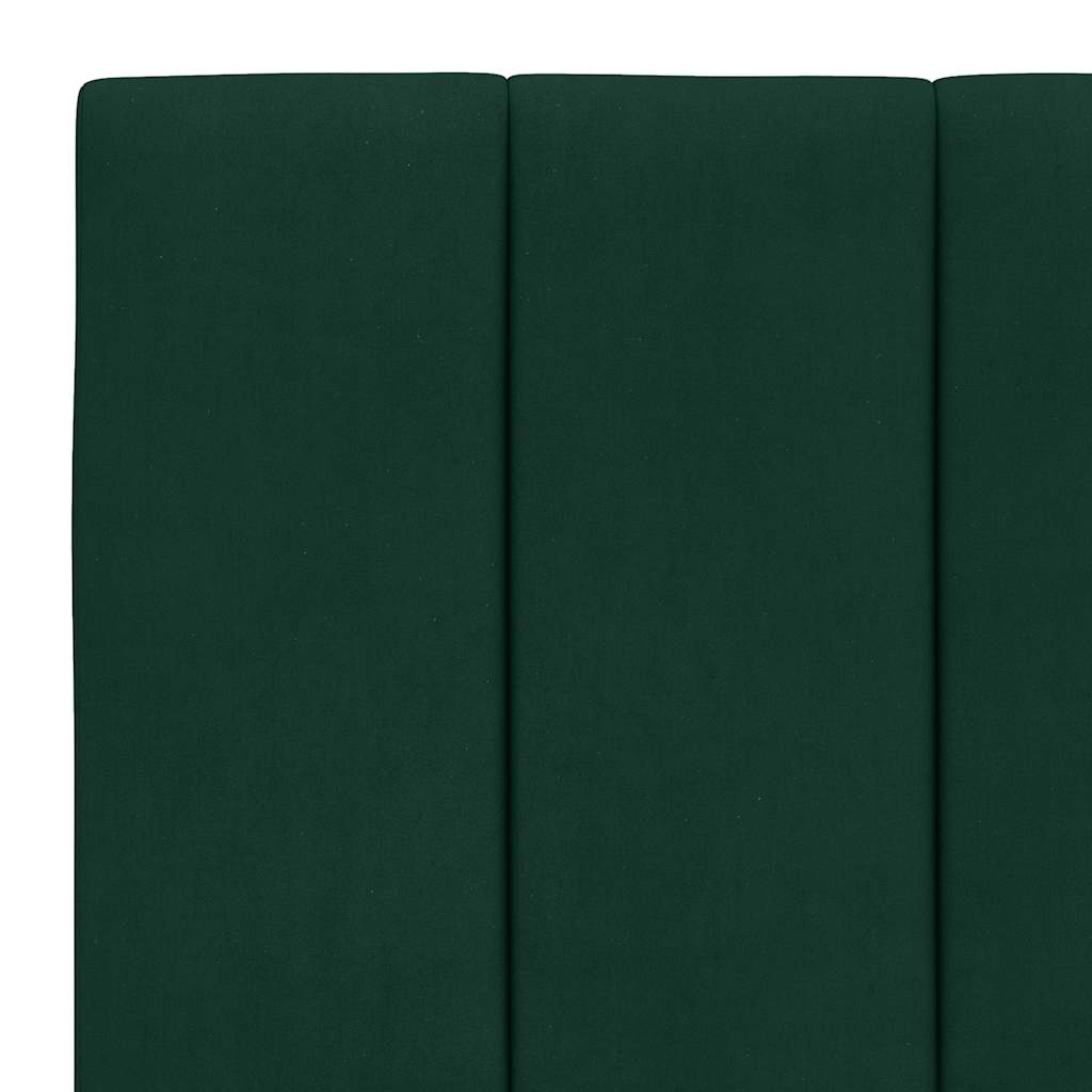seng med madras Hanko 80x200 cm velour mørkegrøn