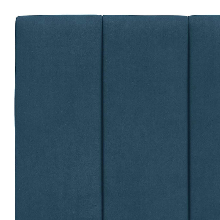 seng med madras Hanko 80x200 cm velour blå