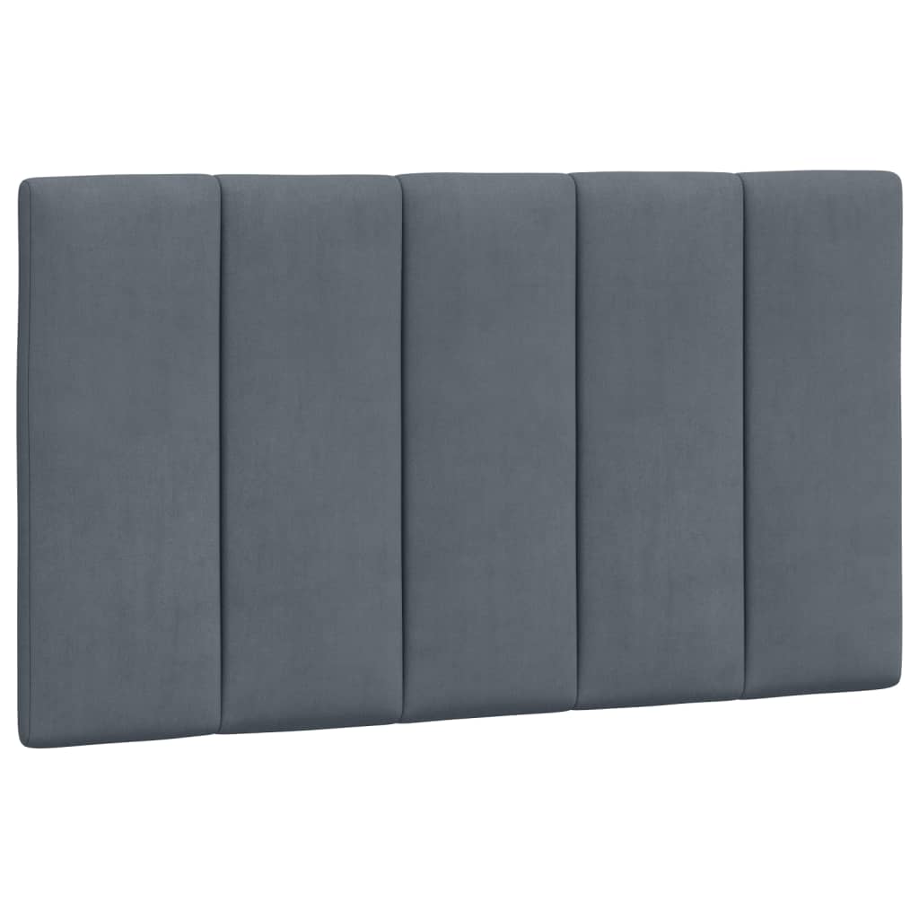 seng med madras Hanko 90x190 cm velour mørkegrå