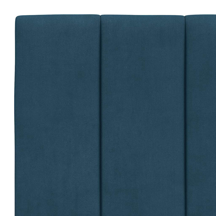 seng med madras Hanko 90x190 cm velour blå