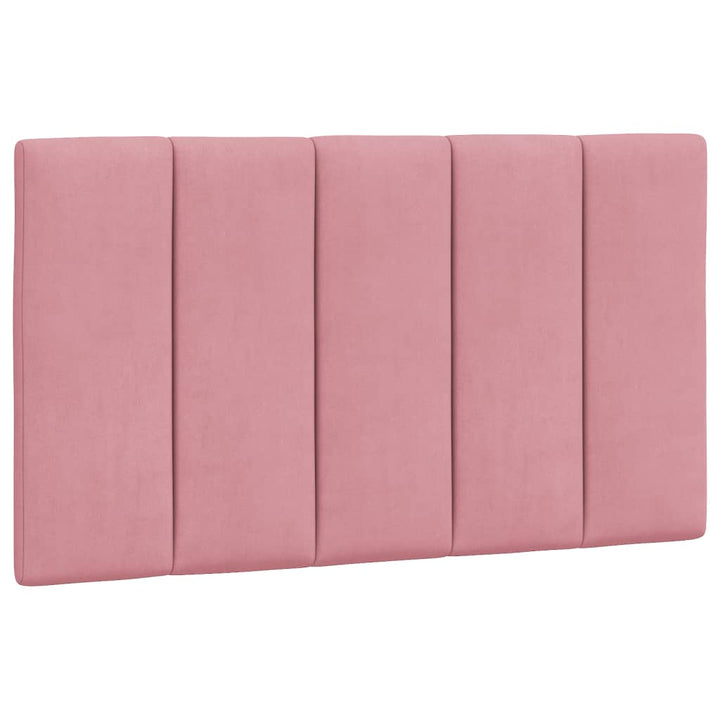 seng med madras Hanko 90x190 cm velour lyserød