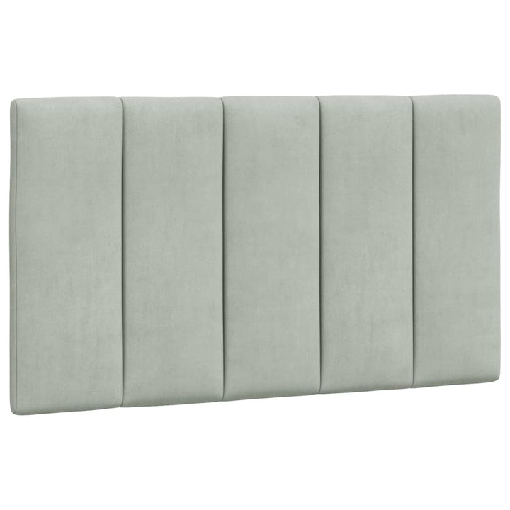 seng med madras Hanko 90x200 cm velour lysegrå